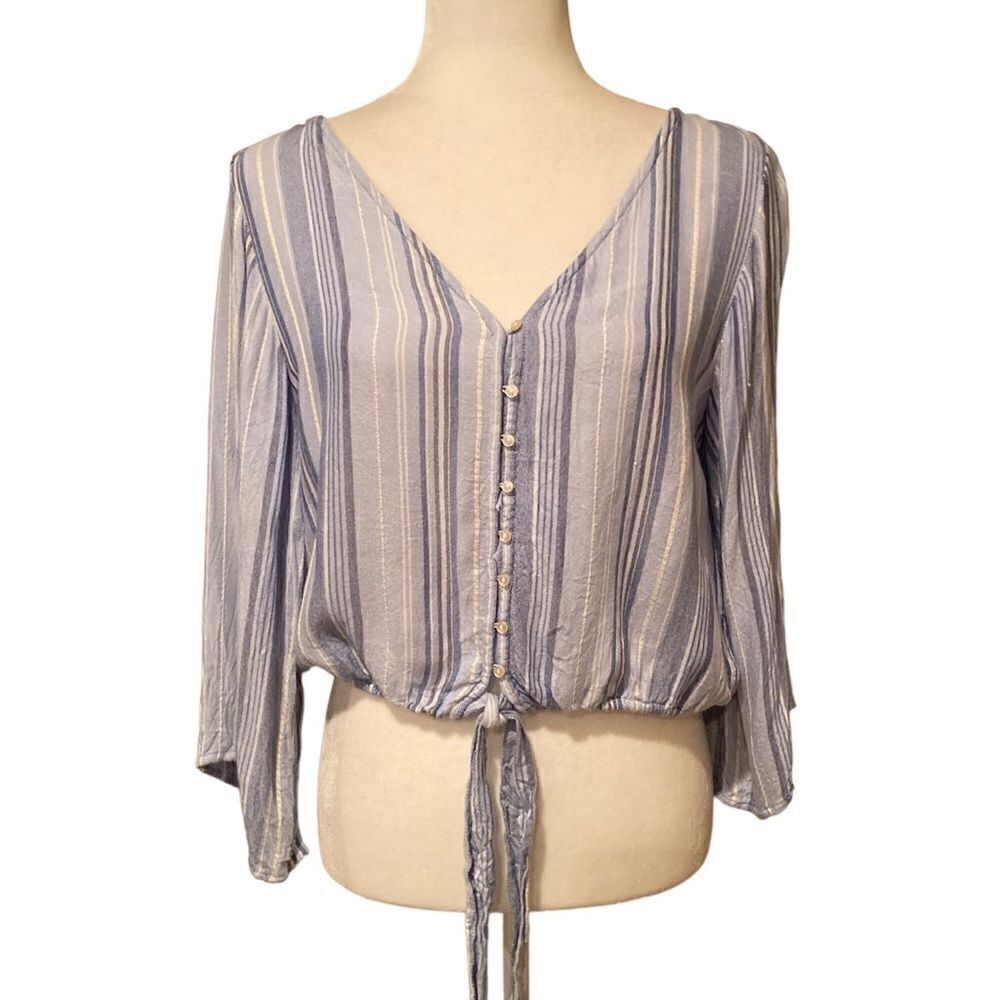 American Eagle Crop Top Size Medium Stripe
